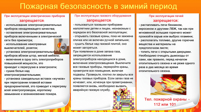 Пожарная безопасность в зимний период